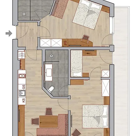 & Garni Knauer Szálloda 3*